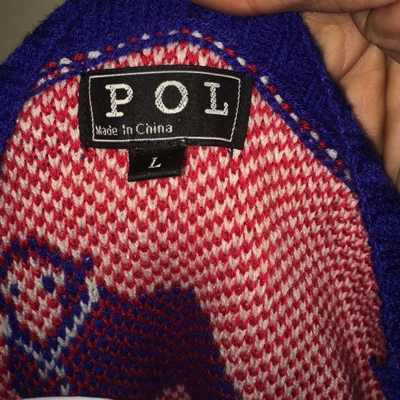 Sheep print  sweater size L - Picture 3 of 4